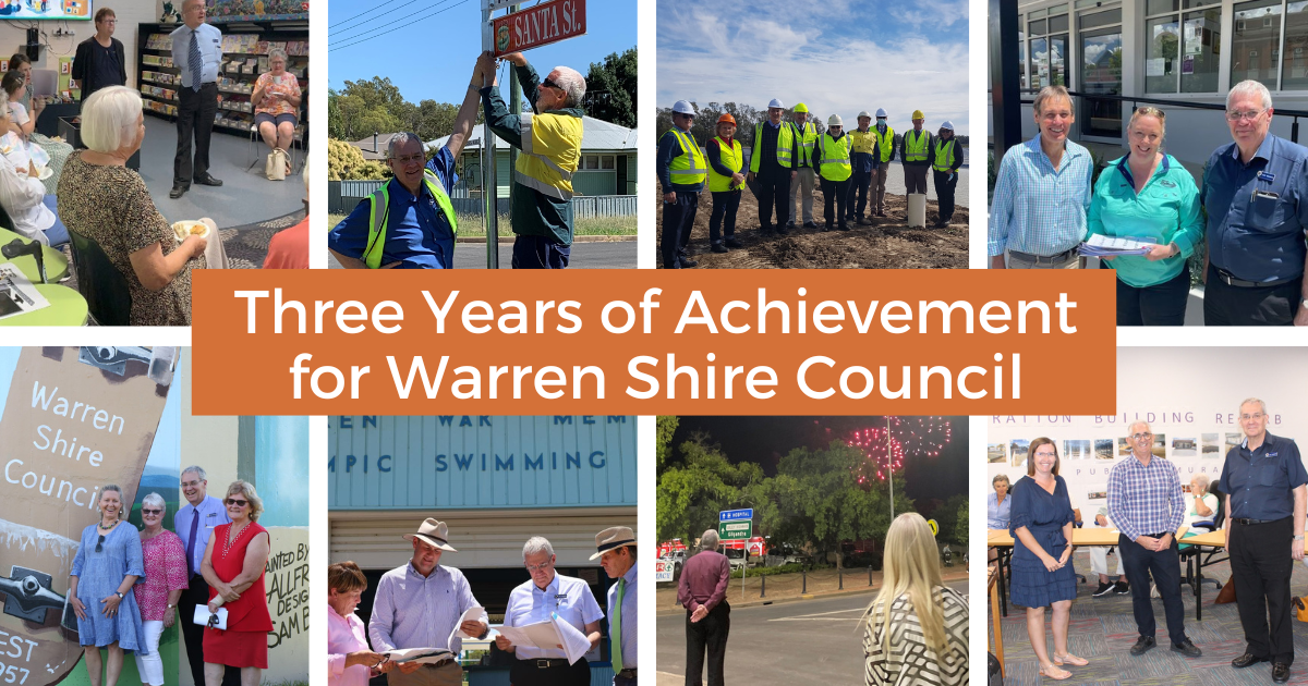 Three Years of Achievement for Warren Shire Council - Post Image